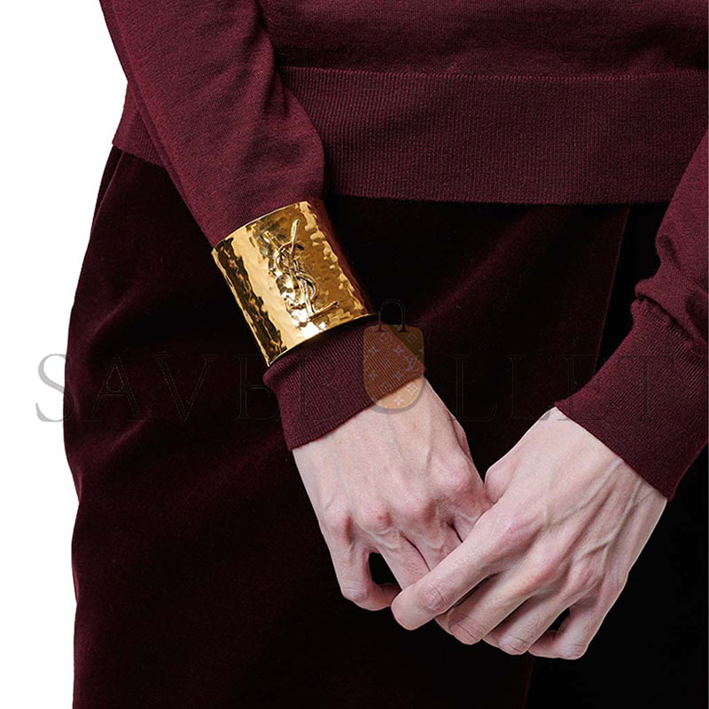 YSL CASSANDRE CUFF IN METAL 831752Y15008060